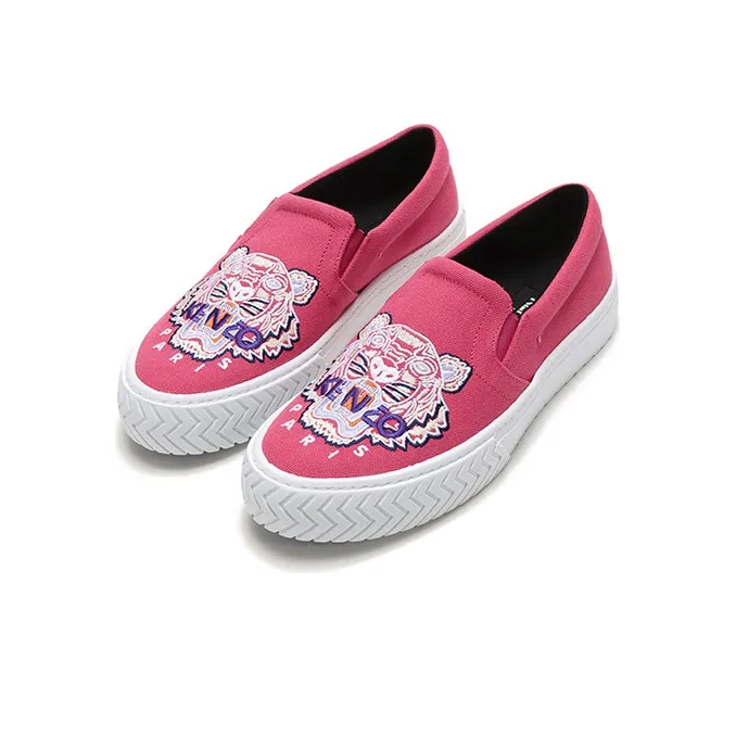 KENZO Skateboard Shoes Women's Rose Red-2