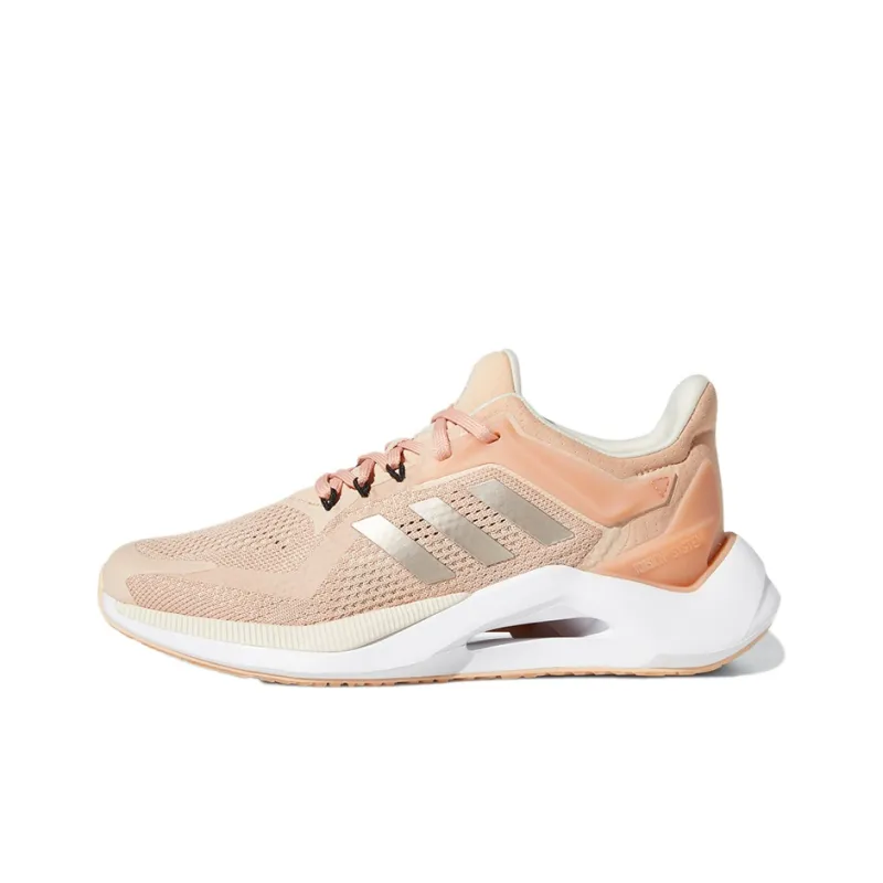 Adidas Alphatorsion 2.0 Wear-Resistant Low-Top Running Shoes Women's Orange Pink-0
