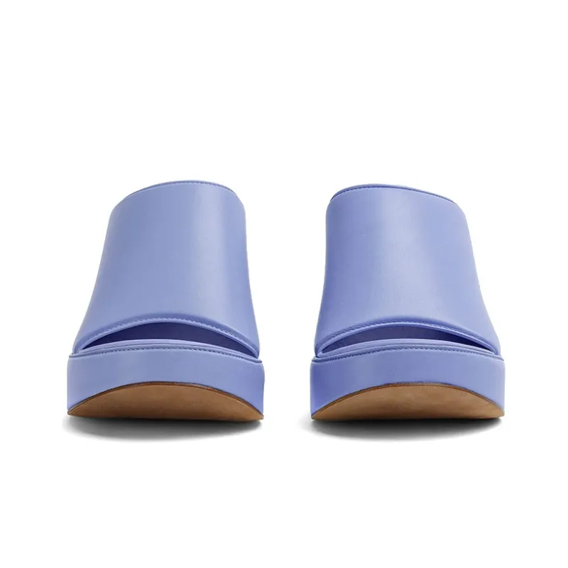 Bottega Veneta Slide Slippers 11cm Women's Purple-3