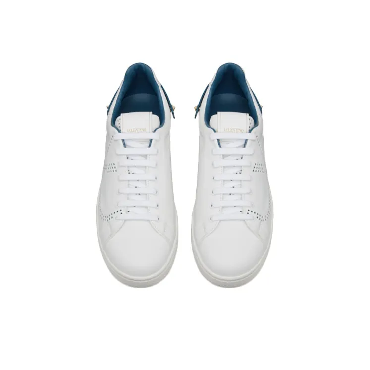 Valentino Backnet Stylish Skateboarding Shoes Men's White-3