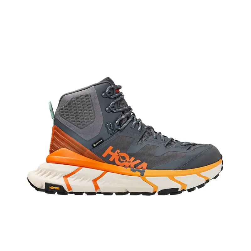 HOKA ONE ONE Tennine Hike Gore Tex Castlerock Persimmon Orange-1