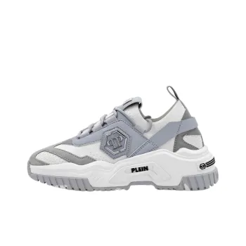 PHILIPP PLEIN Chunky Sneakers Unisex Low Top Gray
