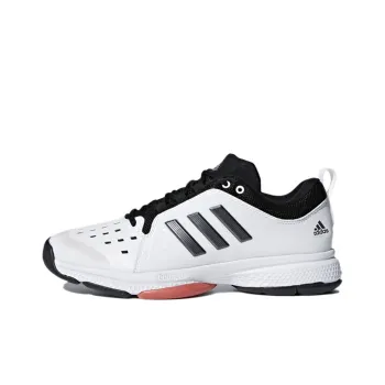 Adidas Barricade Classic Bounce Durable Cushioning Low Top Tennis Shoes Men's White Black