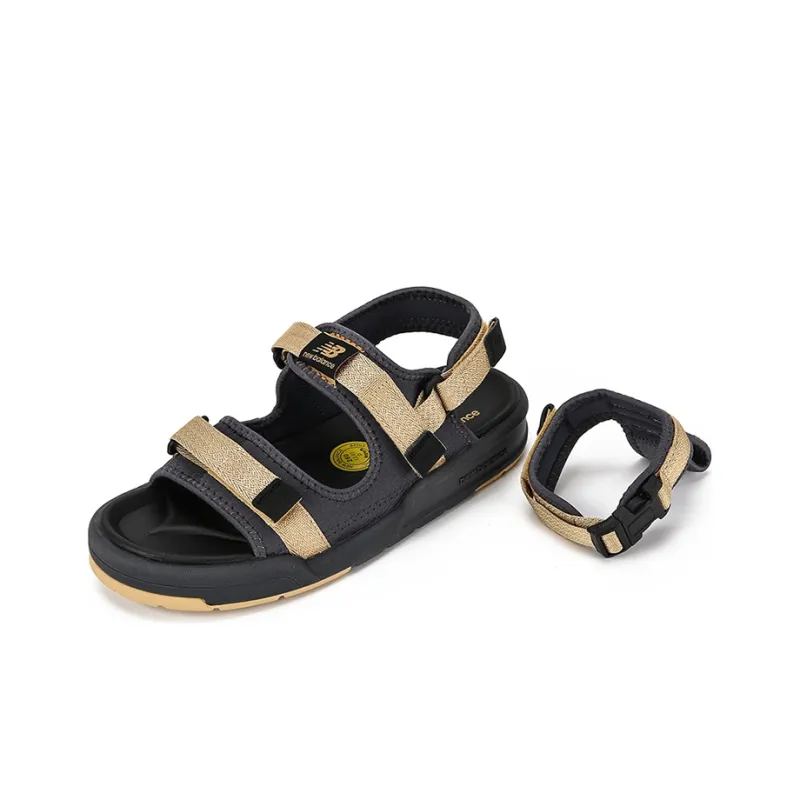 New Balance Unisex 4243 Series Sandals Black/Gold-2