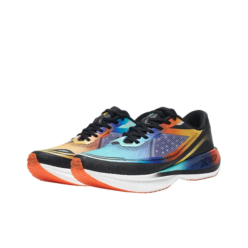 XTEP 260 1.0 Cushioned Anti Slip Wear Resistant Breathable Lightweight Low Top Running Shoes Men's Black Green Orange-2
