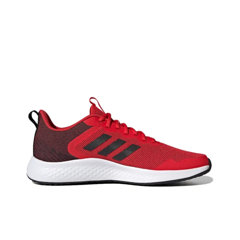 Adidas Fluidstreet Breathable Low-Top Running Shoes Unisex Red Black White-1