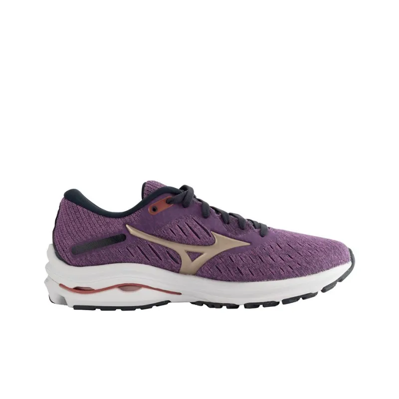 Mizuno Women's Wave Rider 24 Wide 'Purple Gold' Women's-1