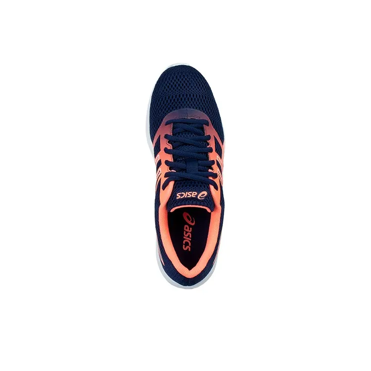 Asics Blocker Breathable Wear-Resistant Slip-Resistant Low-Top Running Shoes Women's Blue Orange-2
