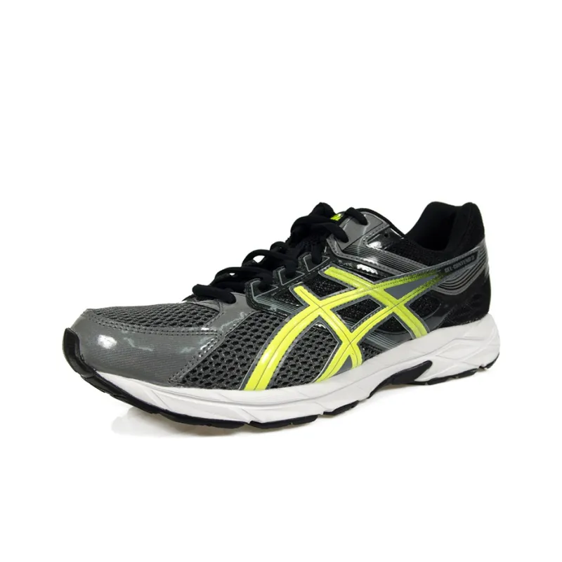 Asics Gel-Contend 3 Wear-Resistant Low-Top Running Shoes Men's Black Yellow-2
