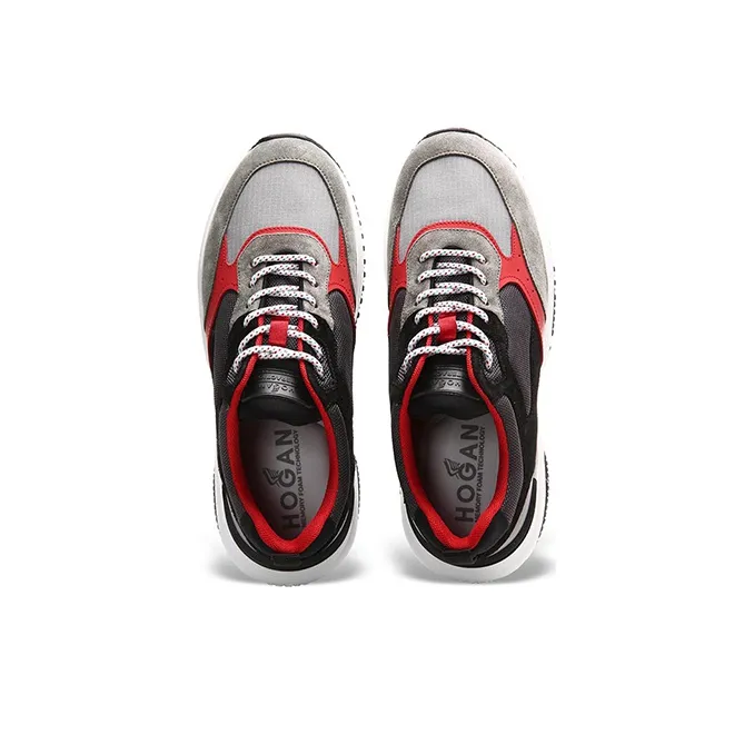 HOGAN Interaction Low-Top Casual Shoes Men's Black Gray-3