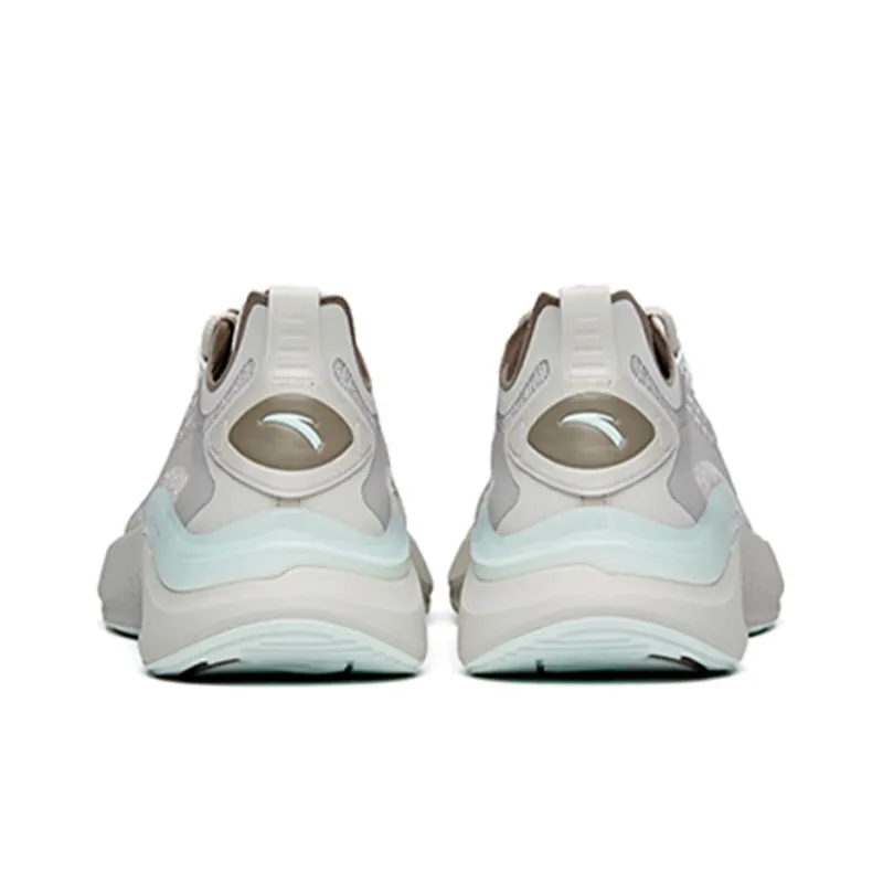 Anta Fast Cushioning, Slip Resistant, And Abrasion Resistant Low Top Running Shoes Men's Gray-4