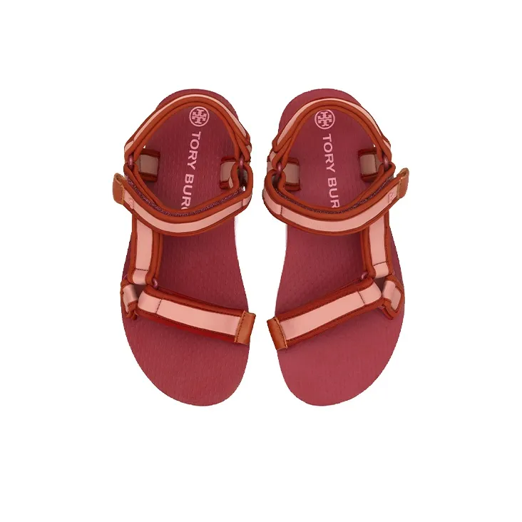 TORY BURCH Beach Sandals Women's Loganberry Red-3