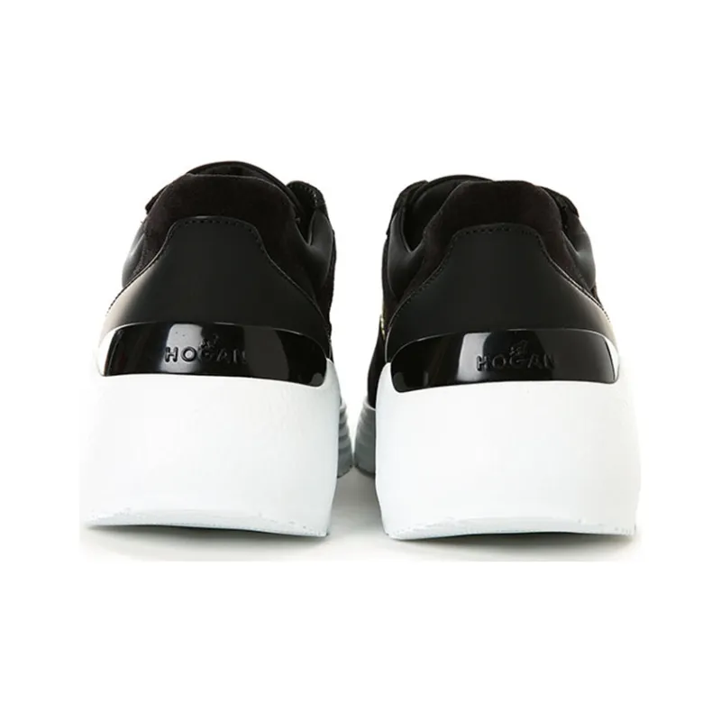 HOGAN Active One Cushioned Anti Slip And Wear Resistant Lightweight Low Top Casual Shoes Men's Black Yellow White-3