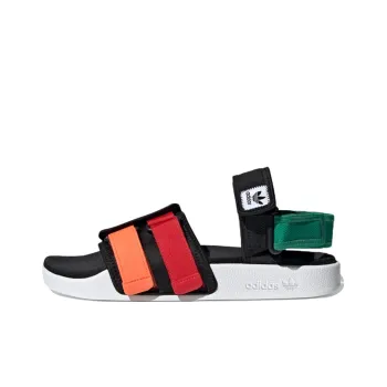 Adilette Adidas Originals Sandal 4.0 'Black Scarlet True Orange'