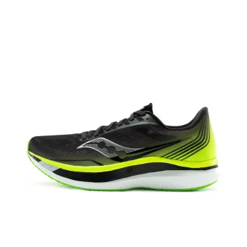 Saucony Anti Slip Wear Resistant Low Top Running Shoes Men's Black Green