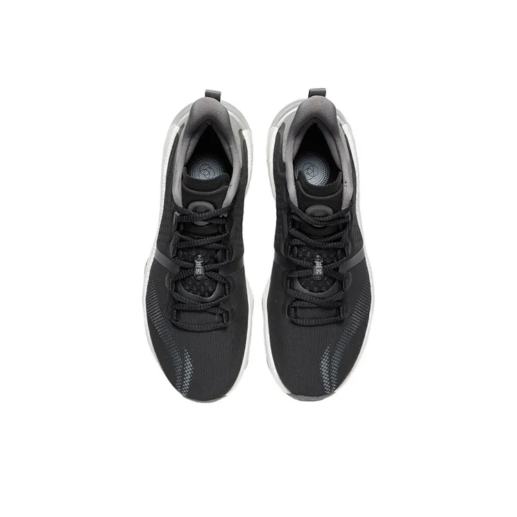 LiNing Wujie 3 Cushioning Anti-Slip And Wear-Resistant Low-Top Casual Shoes Men's Black Gray Color-3