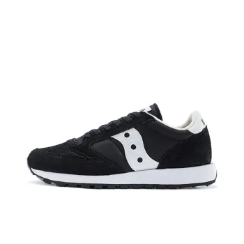 Saucony Jazz Abrasion Resistant Breathable Low Top Running Shoes Men's Black White Standard M