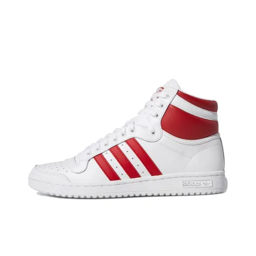 Adidas Top Ten Hi White Scarlet