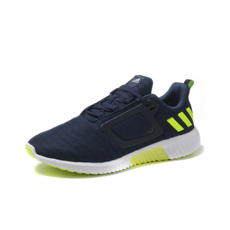 Adidas Climacool Anti-Slip Wear-Resistant Low-Top Marathon Running Shoes Men's Blue Yellow White-2