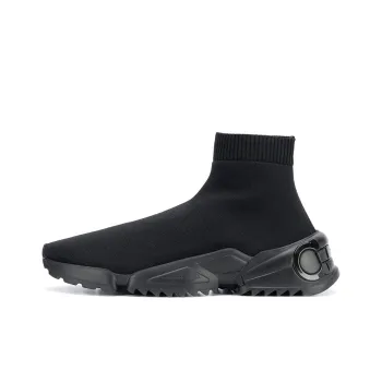 FERRAGAMO High Top Casual Shoes Men's Black