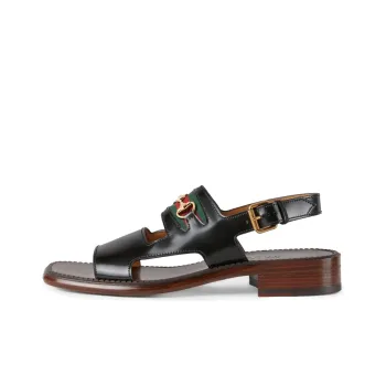 GUCCI Beach Sandals Men Black