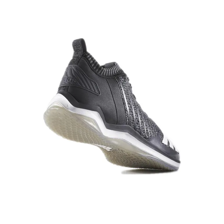 Adidas Icon Trainer Abrasion Resistant Slip Resistant Mid Top Running Shoes Men's Black White-3