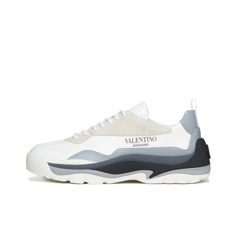 Valentino Gumboy Slip Resistant, Abrasion Resistant, Lightweight Low Top Casual Shoes Men's White Gray-0