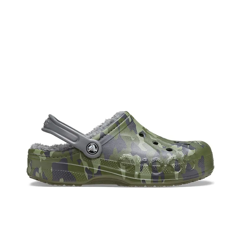 Crocs Baya Lined Clog Printing Fleece Lined Unisex Camouflage Slippers-1