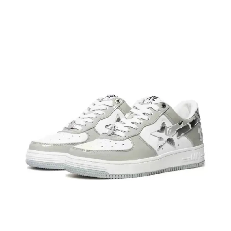 A BATHING APE STA Grey And White-2