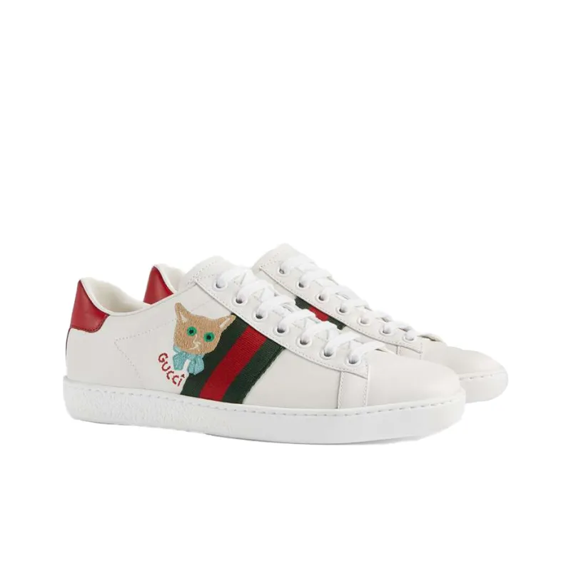 GUCCI Women's Ace 'Cat Embroidery' Women's-1