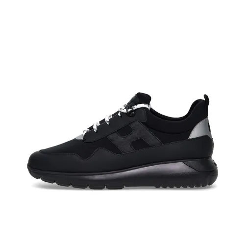 HOGAN Interactive³ Cushioning Anti-Slip And Wear-Resistant Low-Top Casual Shoes Men's Black