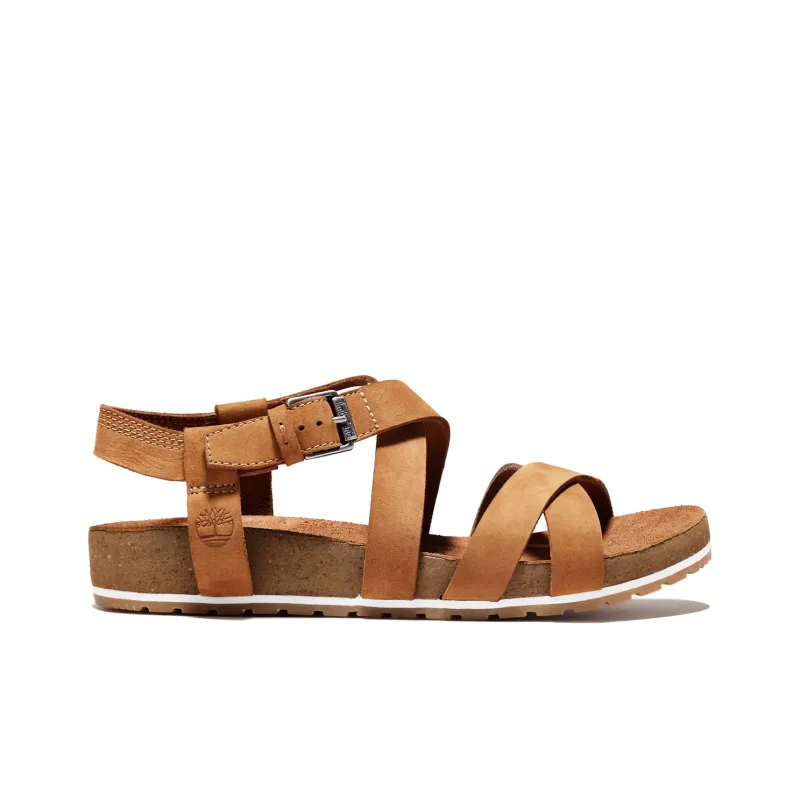 Timberland Women's Malibu Waves Ankle-Strap Sandal 'Saddle Brown'-1
