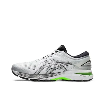 Asics Gel-Kayano 25 Wear-Resistant Low-Top Running Shoes Men's Gray Green 4E-Width