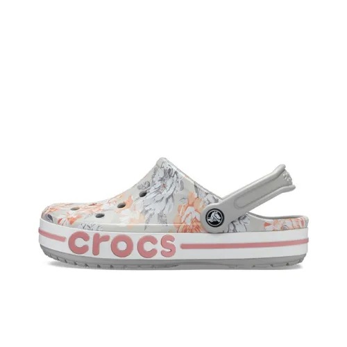 Crocs Bayaband Beach Light Grey Flowers Sandals