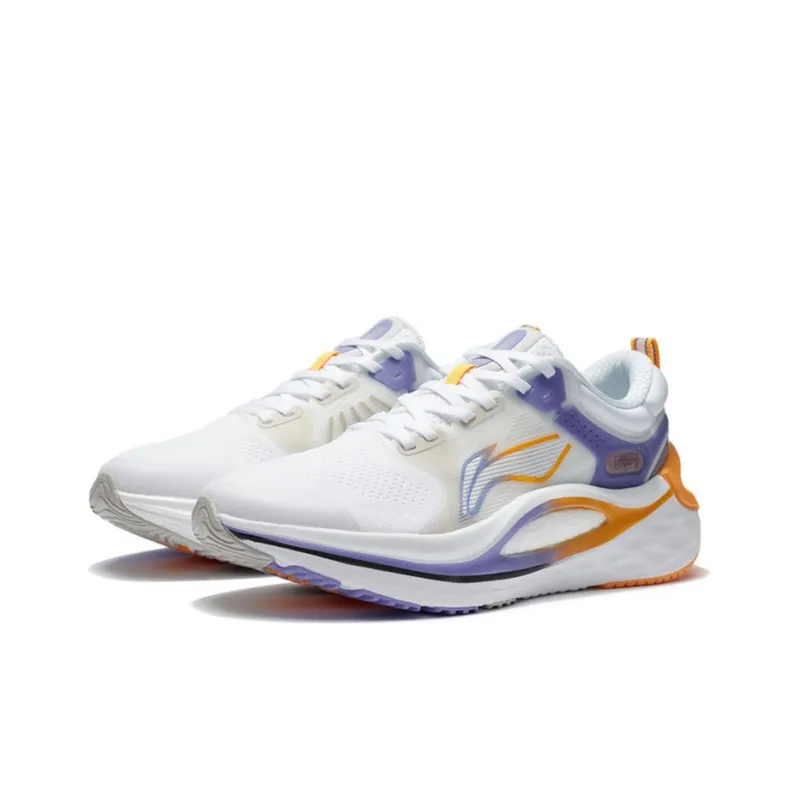 LiNing Furious Rider 6.0 Cushioning Anti Slip And Wear Resistant Support Reflective Low Top Running Shoes Men's White-2