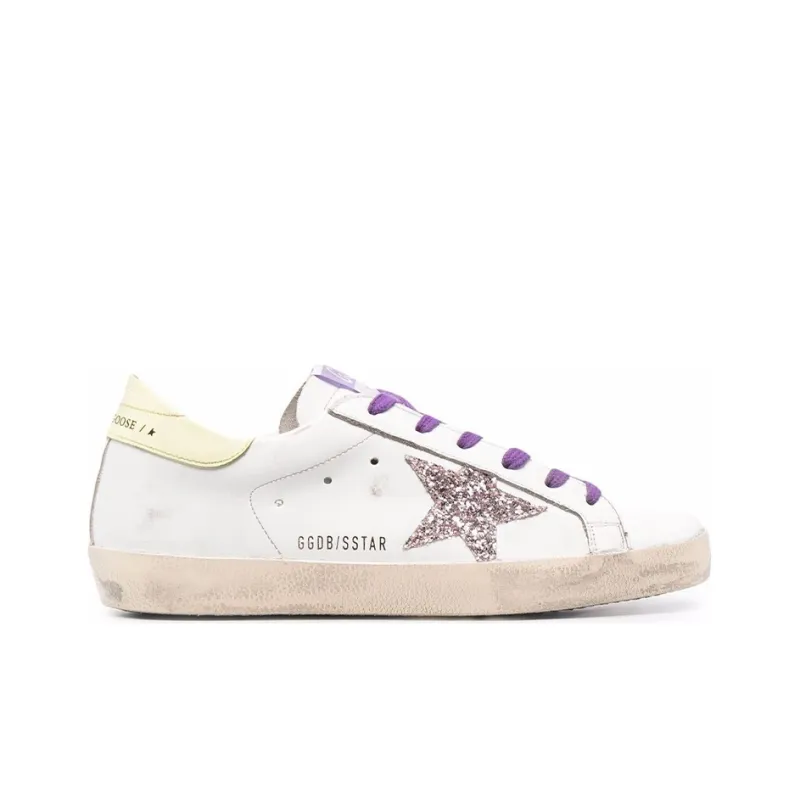 Golden Goose Super Star Low Top Stylish Skateboarding Shoes Women's White-1