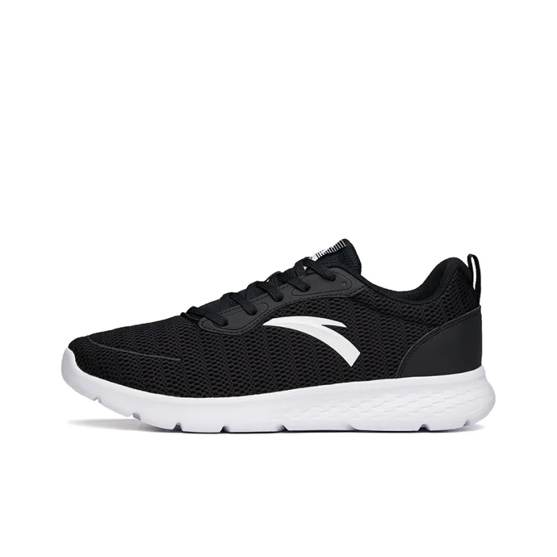 Anta Running Collection Anti-Slip And Wear-Resistant Breathable Low-Top Running Shoes Men's Black White-0
