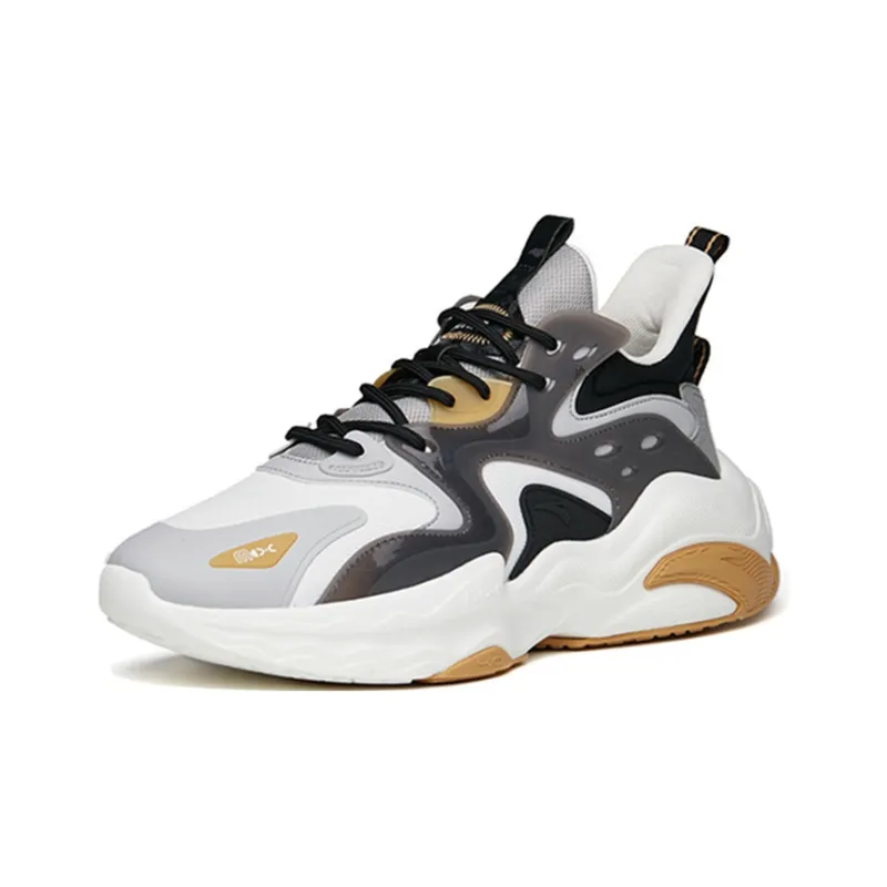Anta Mix 4.0 MIX4.0 Anti-Slip And Wear-Resistant Coverage Support Low-Top Sports Casual Shoes White Gray-2