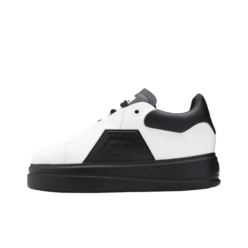 NORVINCY Low-Top Stylish Skateboarding Shoes Unisex Black White-0