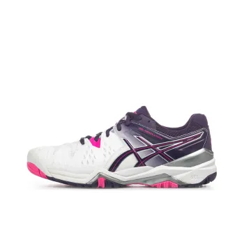 Asics Gel-Resolution 6 Wear-Resistant Low-Top Running Shoes Women's White Purple