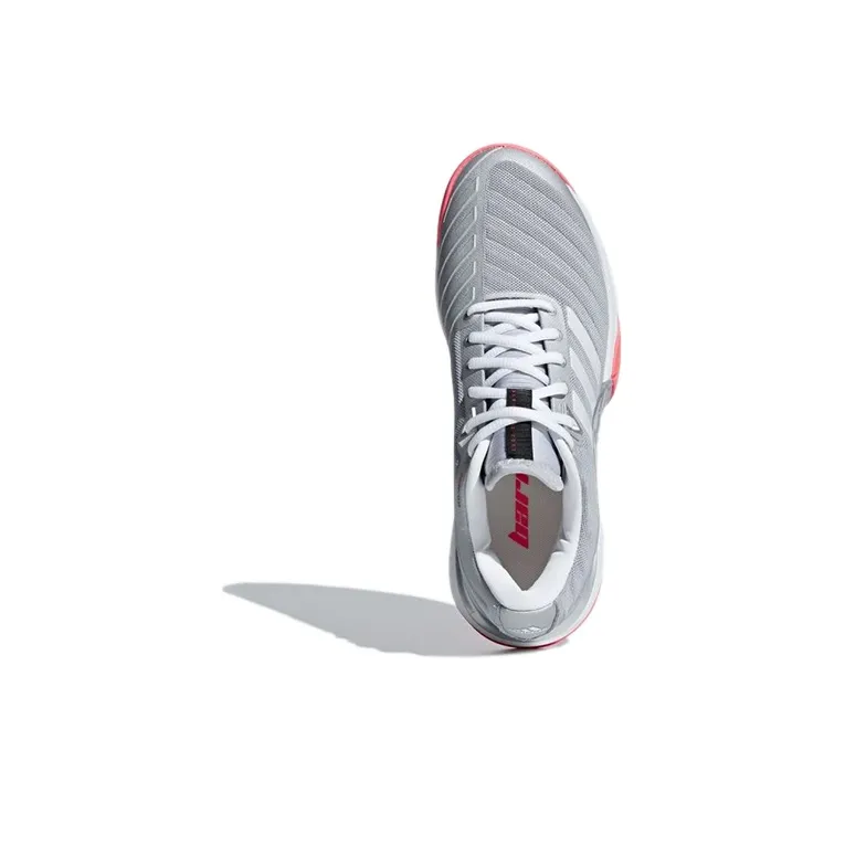 Adidas Barricade Grey/White Women's-4