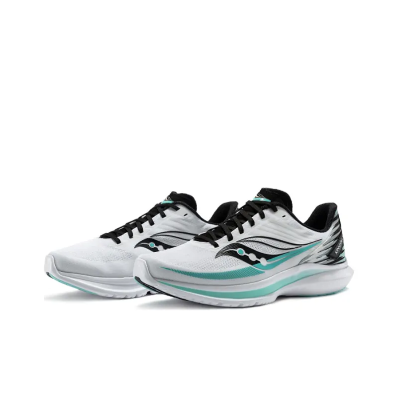 Saucony Kinvara 12 Elite Bloom 12 Low Top Running Shoes Women's White Blue Orange-2