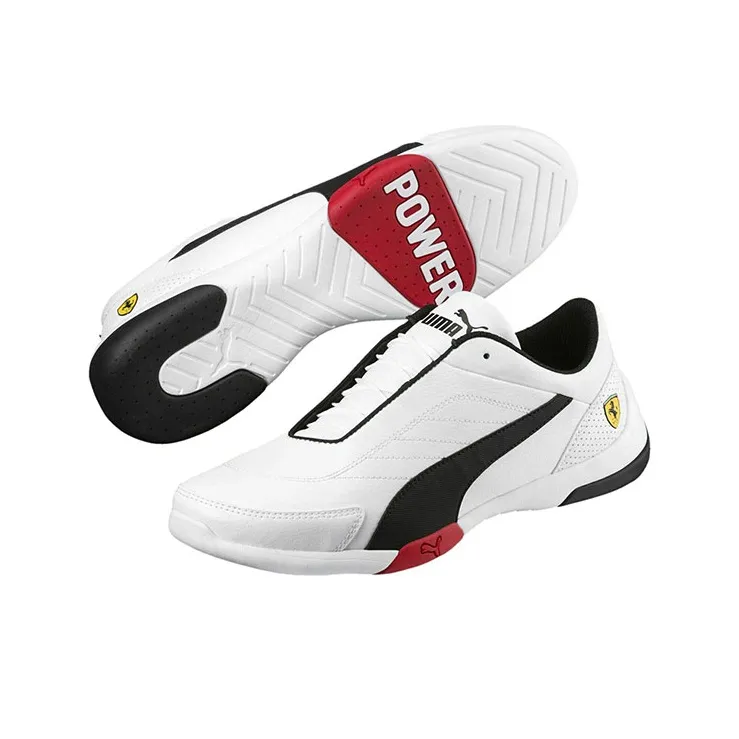 PUMA Sf Kart Cat III Low-Top Running Shoes Men's White Red Black-2