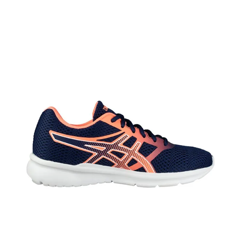 Asics Blocker Breathable Wear-Resistant Slip-Resistant Low-Top Running Shoes Women's Blue Orange-1