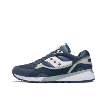 Saucony Shadow 6000 Cushioning Anti Slip Wear Resistant Breathability Low Top Running Shoes Men's Gray Blue