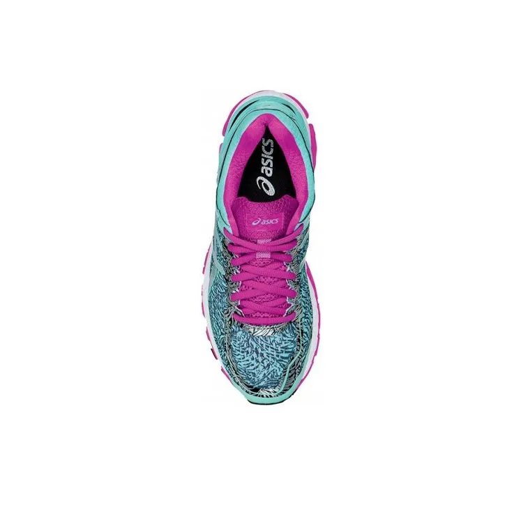 Asics Gel-Kayano 22 Low-Top Running Shoes Women's Blue Red-1