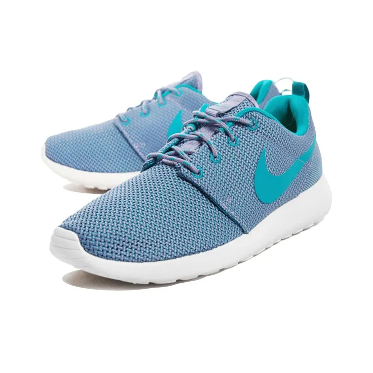 Nike Rosherun Cushioned Anti-Slip And Wear-Resistant Lightweight Low-Top Running Shoes Women's Sky Blue-2