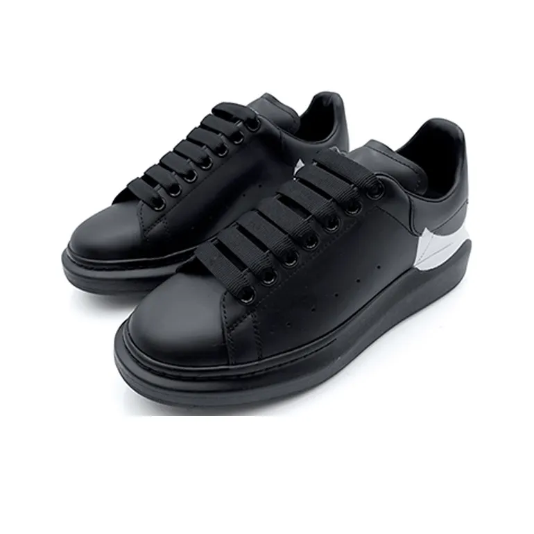Alexander McQueen Skateboard Shoes Men's Black White-1