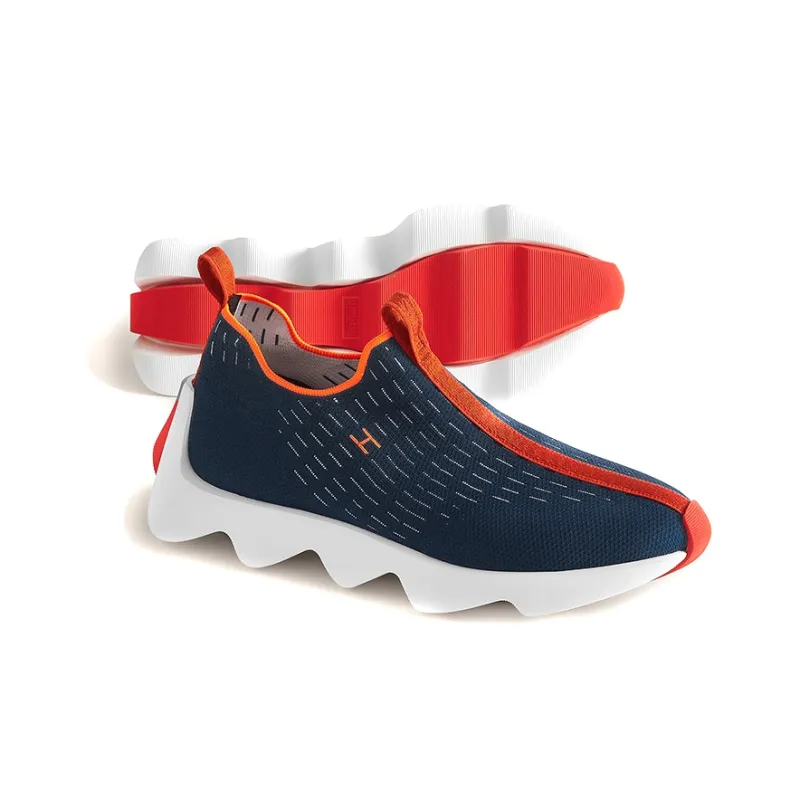 HERMES Eclair Cushioning, Slip Resistant, And Abrasion Resistant Low Top Casual Shoes Men's Marine Blue-4
