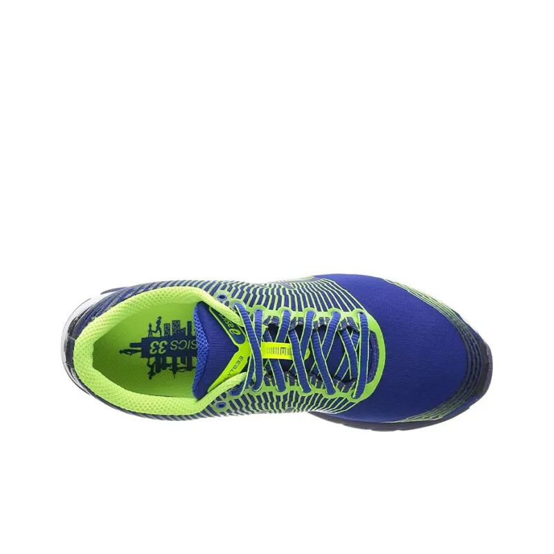 Asics Gel-Lyte33 3 Wear-Resistant Low-Top Running Shoes Men's Blue Yellow-3